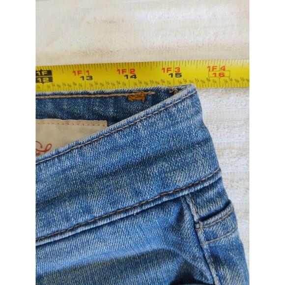 Gap Jeans Womens 8R Blue Flare Limited Edition Medium Wash Stretch Denim Hipster - Picture 11 of 16